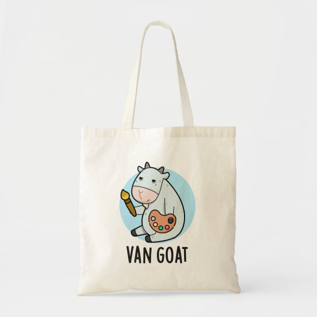 Van Goat Funny Artist Pun Tygkasse (Framsidan)