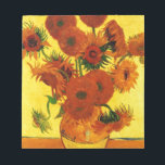 Van Gogh 15 Solblommor Anteckningsblock<br><div class="desc">Van Gogh 15 Solblommor</div>