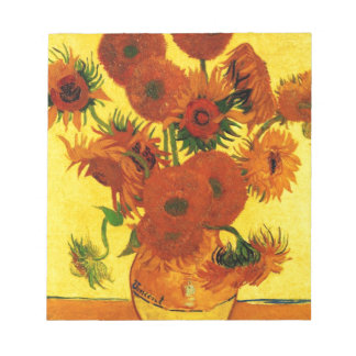 Van Gogh 15 Solblommor Anteckningsblock