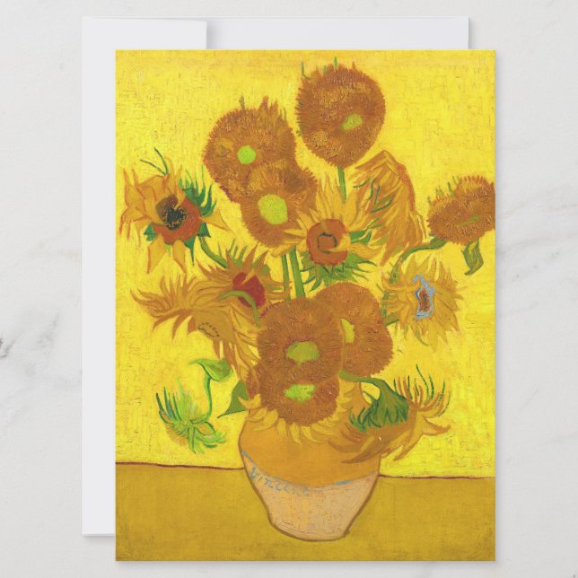 Van Gogh-15 solblommor i Vas Fine Art (Framsida)