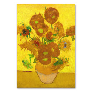 Van Gogh-15 solblommor i Vas Fine Art Bordsnummer