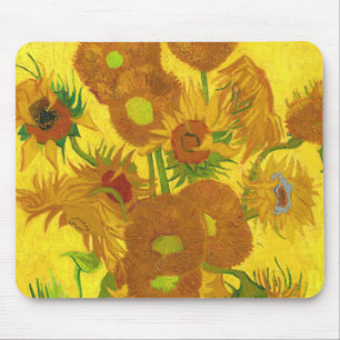 Van Gogh-15 solblommor i Vas Fine Art Musmatta