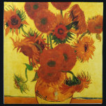 Van Gogh 15 Solblommor Tygservett<br><div class="desc">Van Gogh 15 Solblommor</div>
