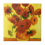 Van Gogh 15 solrosor Kakelplatta<br><div class="desc">Van Gogh 15 solrosor</div>