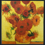 Van Gogh 15 solrosor Tygservett<br><div class="desc">Van Gogh 15 solrosor</div>
