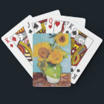 Van Gogh - 3 Sunblommor i Vas Casinokort<br><div class="desc">Tre solrosor i en Vas/Vas avec-trois tournesols - Vincent Van Gogh,  augusti 1888 - Solblommor 1888,  första versionen (F453)</div>