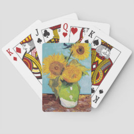 Van Gogh - 3 Sunblommor i Vas Casinokort