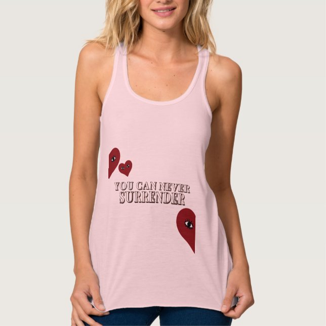 Van Gogh Abstrakt Red Heart Ansikte Linne Med Racerback (Framsida)