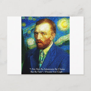 Van Gogh "Adventurer by Fate" ger Tees Mugg m.fl. Vykort