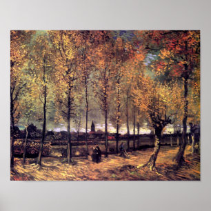 Van Gogh - Allé med popplar Poster