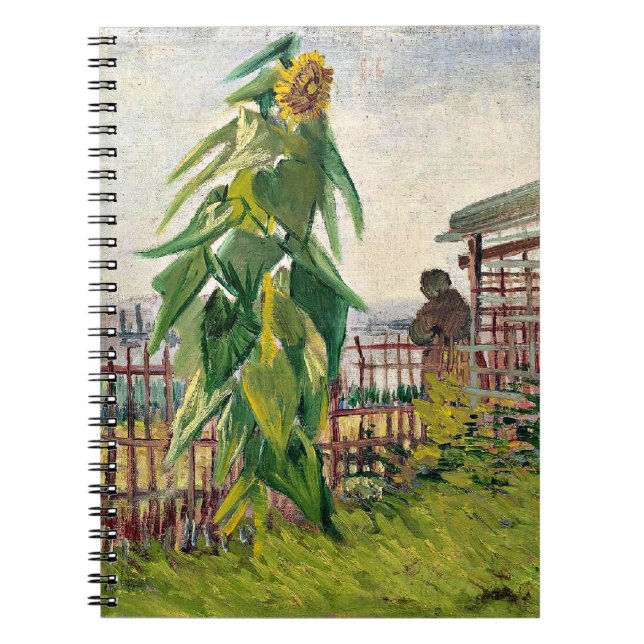 Van Gogh - Allotment med solros Anteckningsbok (Framsidan)