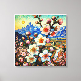 Van Gogh Almond Blommar Big Flower Canvastryck