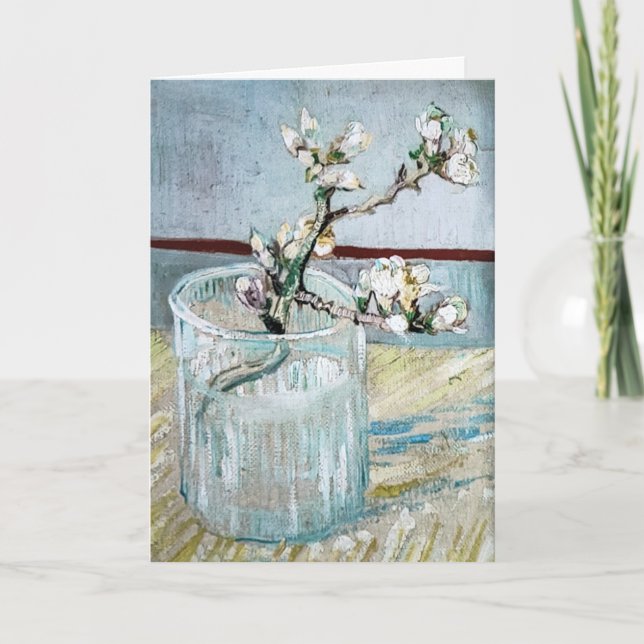 Van Gogh Almond Blommar Birthday Kort (Framsida)