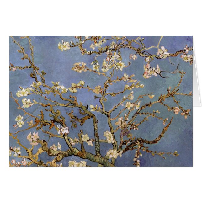 Van Gogh Almond Blommar Hälsningskort (Framsidan Horizontal)
