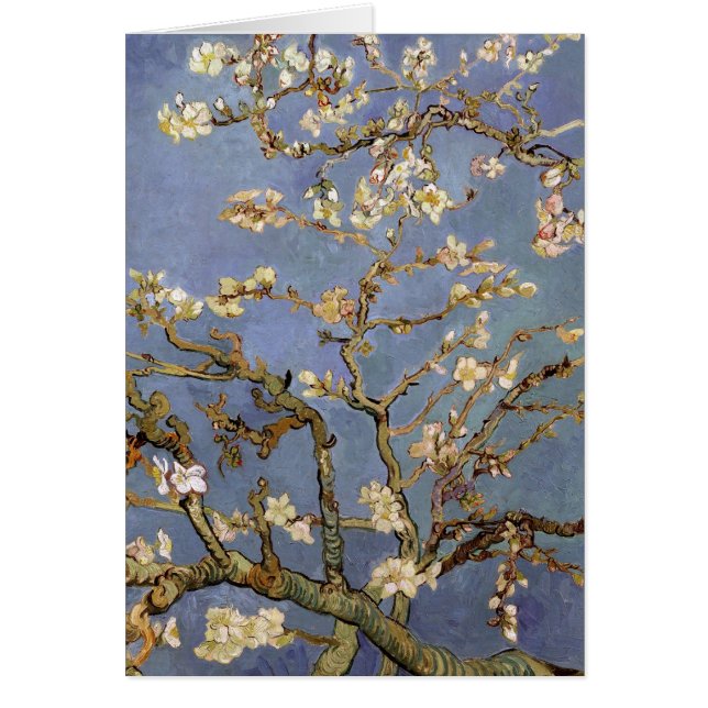 Van Gogh Almond Blommar Hälsningskort (Framsidan)