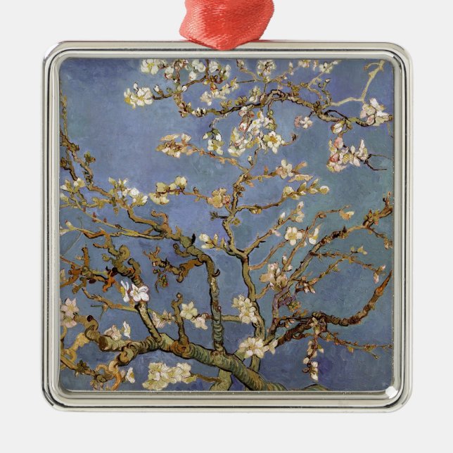 Van Gogh Almond Blommar Julgransprydnad Metall (Framsidan)