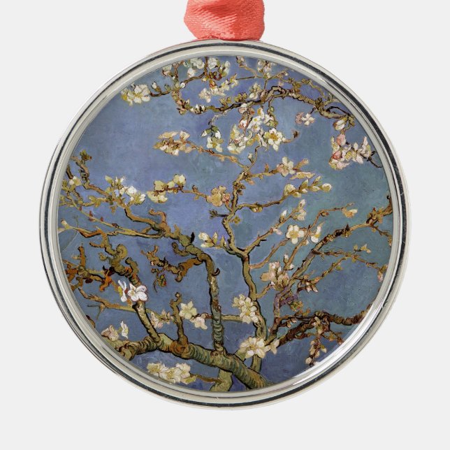 Van Gogh Almond Blommar Julgransprydnad Metall (Framsidan)