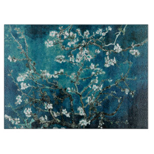 Van Gogh Almond Blommar Mörk  Teal