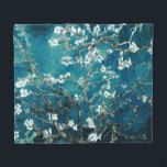 Van Gogh Almond Blommar Mörk  Teal Fleecefilt<br><div class="desc">Konstnär: Vincent Van Gogh Titel: Almond Blommars ändrade färg</div>