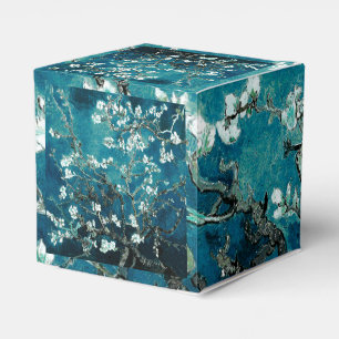 Van Gogh Almond Blommar Mörk Teal Presentaskar