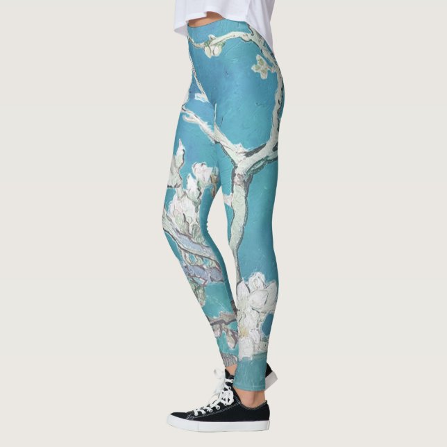 Van Gogh Almond Blommar Painting Leggings (Vänster)