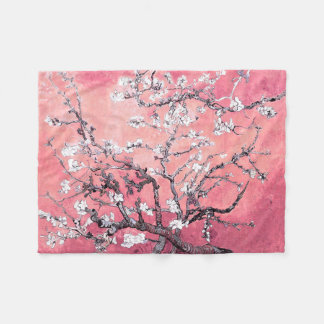 Van Gogh Almond Blommar peach rosa Fleecefilt