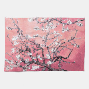 Van Gogh Almond Blommar peach rosa Kökshandduk