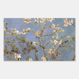 Van Gogh Almond Blommar Rektangulärt Klistermärke