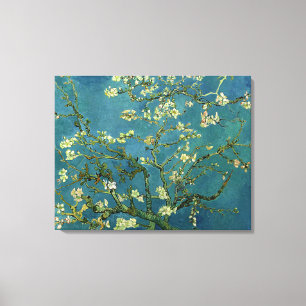 Van Gogh Almond-Blommarna på Trasa Canvastryck