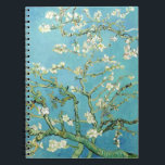 Van Gogh Almond Blommars Anteckningsbok<br><div class="desc">Konstnär: Vincent Van Gogh Titel: Almond Blommars ändrade färg med 2gullordUtformning av vincent van gogh,  van gogh,  mandel blommar,  teal,  blommor,  blommigt,  vår,  sofistikerad,  dekorerad</div>