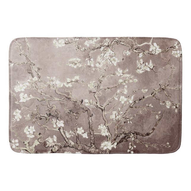 Van Gogh Almond Blommars Beige Badrumsmatta (Framsidan)