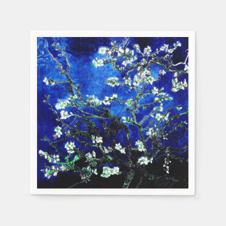 Van Gogh Almond Blommars blue grönt Stone Underläg Pappersservett