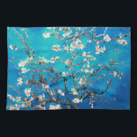 Van Gogh Almond Blommars Bright Turquise Kökshandduk<br><div class="desc">Vincent Van Gogh Almond Blommars Artist: Vincent Van Gogh Titel: Almond Blommars Altered by 2gullwordsDesigns/PureVintageLove wrapping papper,  presentwrap,  presentwrap papper,  vävnadspapper,  elegant,  impressionism,  Vincent Van Gogh,  Van Gogh,  Almond Blommars,  blommor,  blommigt.</div>