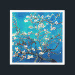 Van Gogh Almond Blommars Bright Turquise Pappersservett<br><div class="desc">Turquise Almond Blommars Gifts for Bröllopsfest, Baby Shower, eller Vår Party: Fira dina speciella tillfällen med den fantastiska skönheten hos Vincent Van Gogh's Almond Blommars. Vår turkos Almond Blommars Gifts är perfektens symboliska för din bröllopsfest, barndusch eller gäster från vår party. Varje gåva visar den koniska teckningen mot en bakgrund...</div>