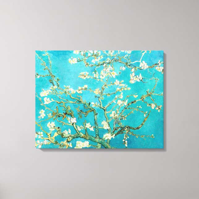 Van Gogh Almond Blommars Canvastryck (Framsida)