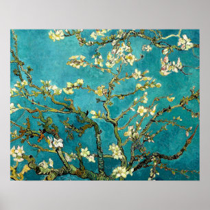 Van Gogh Almond Blommars Classic Impressionism Poster