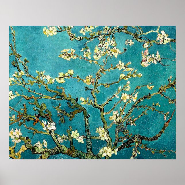 Van Gogh Almond Blommars Classic Impressionism Poster (Framsidan)