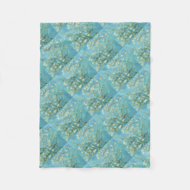 Van Gogh Almond Blommars Fleecefilt (Framsidan)