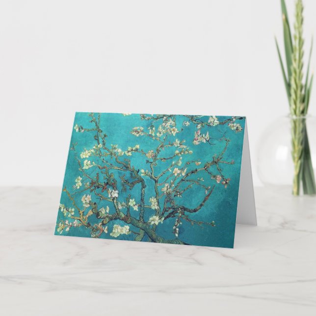 Van Gogh Almond Blommars Greeting Card Kort (Framsida)