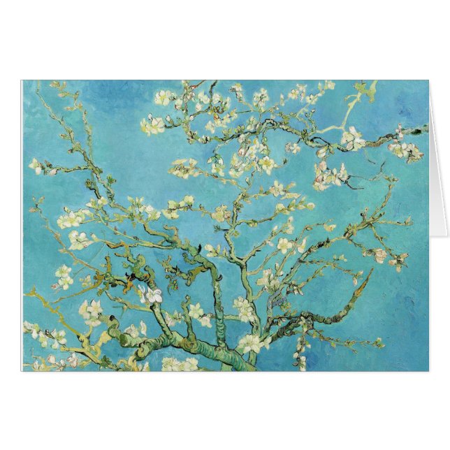 Van Gogh Almond Blommars Hälsningskort (Framsidan Horizontal)