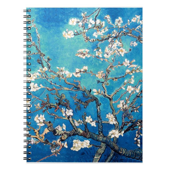 Van Gogh Almond Blommars klarturkos Anteckningsbok (Framsidan)