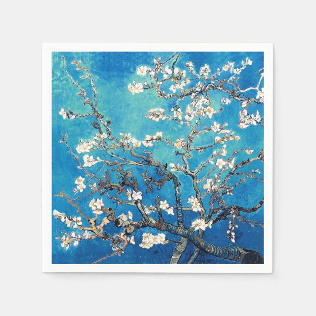 Van Gogh Almond Blommars klarturkos Pappersservett (Framsidan)