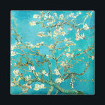 VAN GOGH Almond Blommars Magnet<br><div class="desc">"van gogh",  vincent,  "mandel blommar",  blommor,  "berömd tavla",  vintage,  "bra konst",  blommigt,  blått</div>