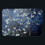 Van Gogh Almond Blommars Midnight Blue Badrumsmatta<br><div class="desc">Konstnär: Vincent Van Gogh Titel: Almond Blommars Altered färg by 2sötord4wordsDesigns</div>