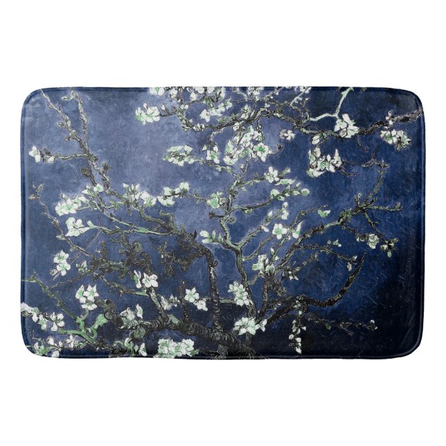 Van Gogh Almond Blommars Midnight Blue Badrumsmatta (Framsidan)