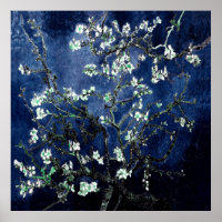 Van Gogh Almond Blommars Midnight Blue