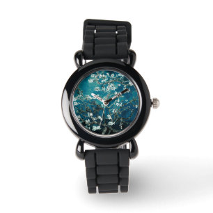 Van Gogh Almond Blommars: Mörk Teal Armbandsur