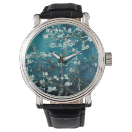 Van Gogh Almond Blommars: Mörk Teal Armbandsur