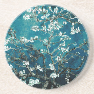 Van Gogh Almond Blommars: Mörk Teal Underlägg