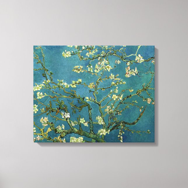 Van Gogh Almond Blommars på Trasa Canvastryck (Framsida)